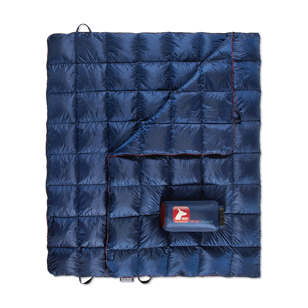 Midnight Blue Down Camping Blanket California USA