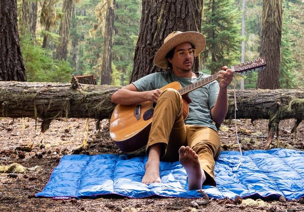 Warm Feather and Down Camping Blanket California